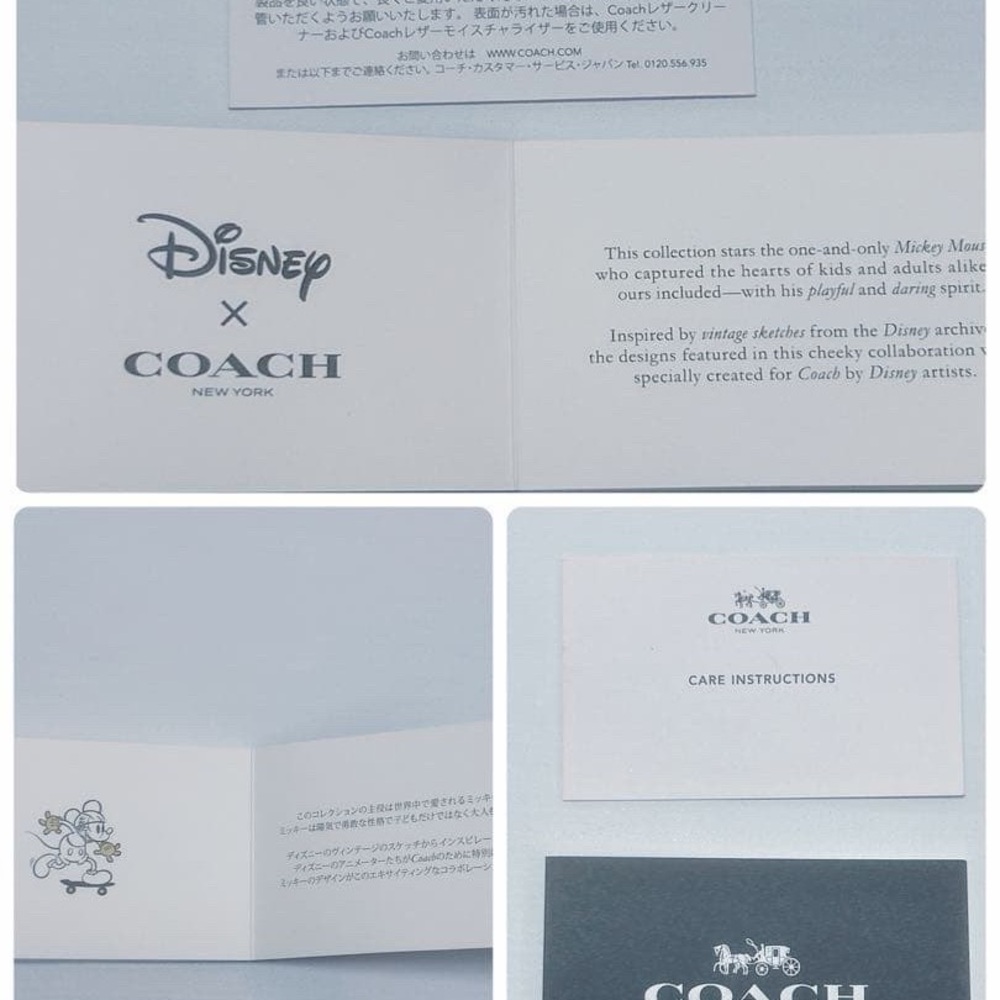 Coach x Disney Mickey Mouse City Zip Tote Red Leather Limited Edition F58957 - Picture 14 of 14